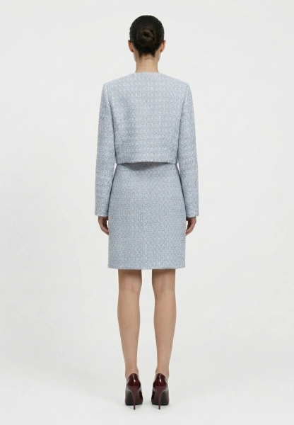 Юбка из твида REFERT, цвет: голубой, 07-4216/1-2511 купить онлайн