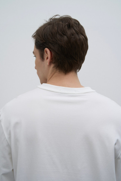 Лонгслив Cotton Basic BUCHNER, цвет: молочный, TS0123007MI купить онлайн