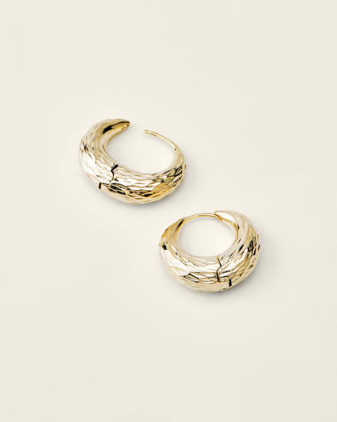 Серьги круассаны мятые Fiore store БП-00000305 купить онлайн