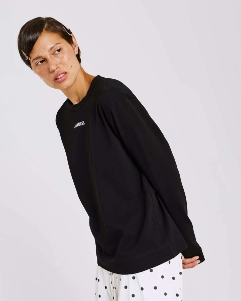 Лонгслив из хлопка Anmuse, цвет: Черный, LSV26SP316-BLC купить онлайн