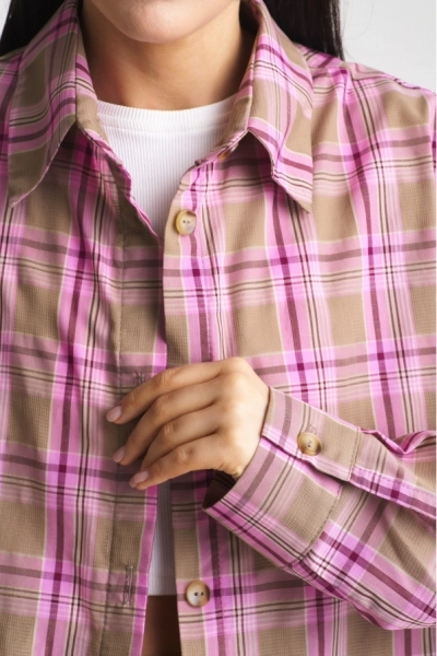 Рубашка Summer Pink&Brown
