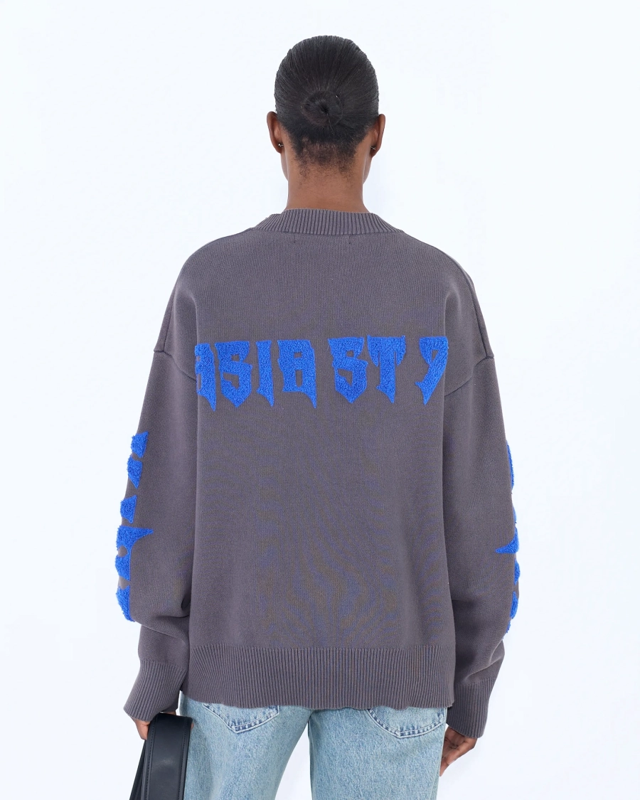 Джемпер KINO BAND WASHED GREY ASIA ST 71, цвет: серый, Ast71.KINO-jump-grey купить онлайн