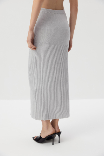 Юбка макси с люрексом Charmstore, цвет: Серебряный, 311-496113-122 купить онлайн