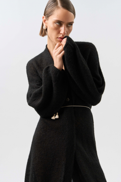 Кардиган Eilish FASHION REBELS, цвет: Черный, FR24FW4CR330W100BL купить онлайн
