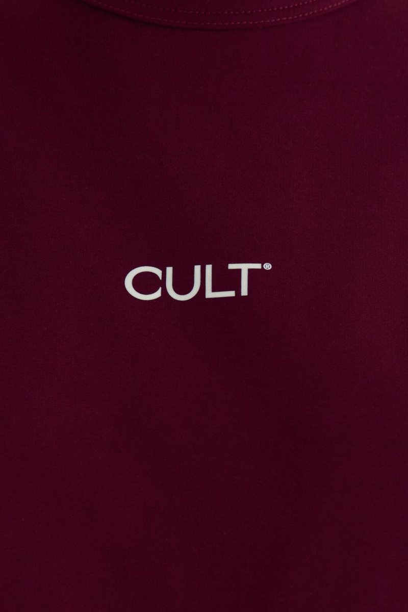 Футболка Base CULT, цвет: бургунди,  купить онлайн