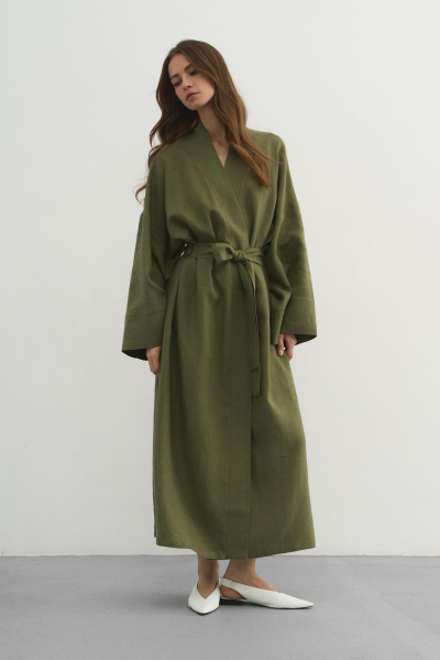 Кимоно Margaret PURE LINEN, цвет: зеленый  купить онлайн