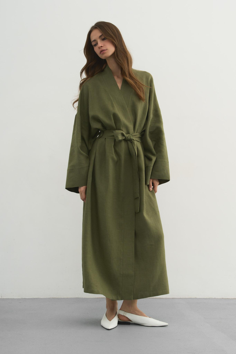 Кимоно Margaret PURE LINEN, цвет: зеленый  |новая коллекция купить онлайн