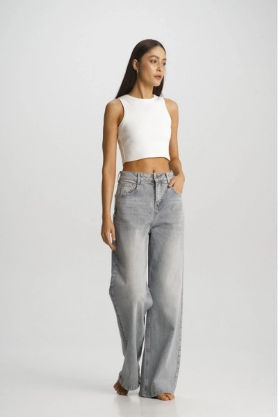 Джинсы-трубы Washed Grey Erist store, цвет: Светло-серый, НФ-00001738 купить онлайн
