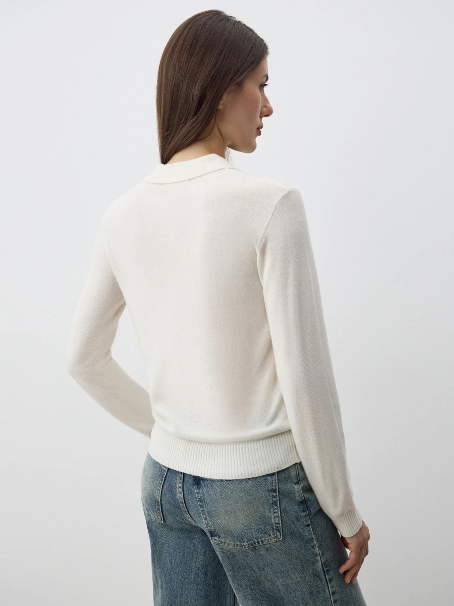 Джемпер-поло PERSIA ANNA PEKUN, цвет: белый, 40.2517.100 купить онлайн