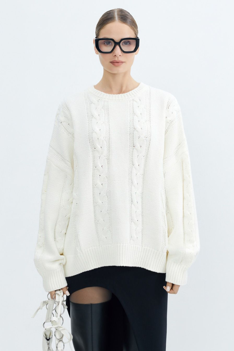 Джемпер из смесового хлопка