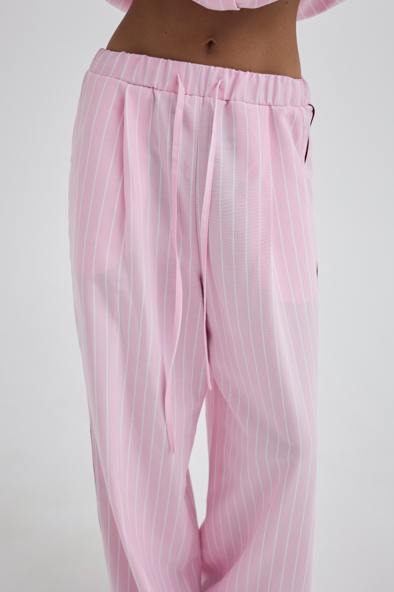 Брюки из хлопка Shtripling, цвет: розовый, SHPNT013PINK купить онлайн