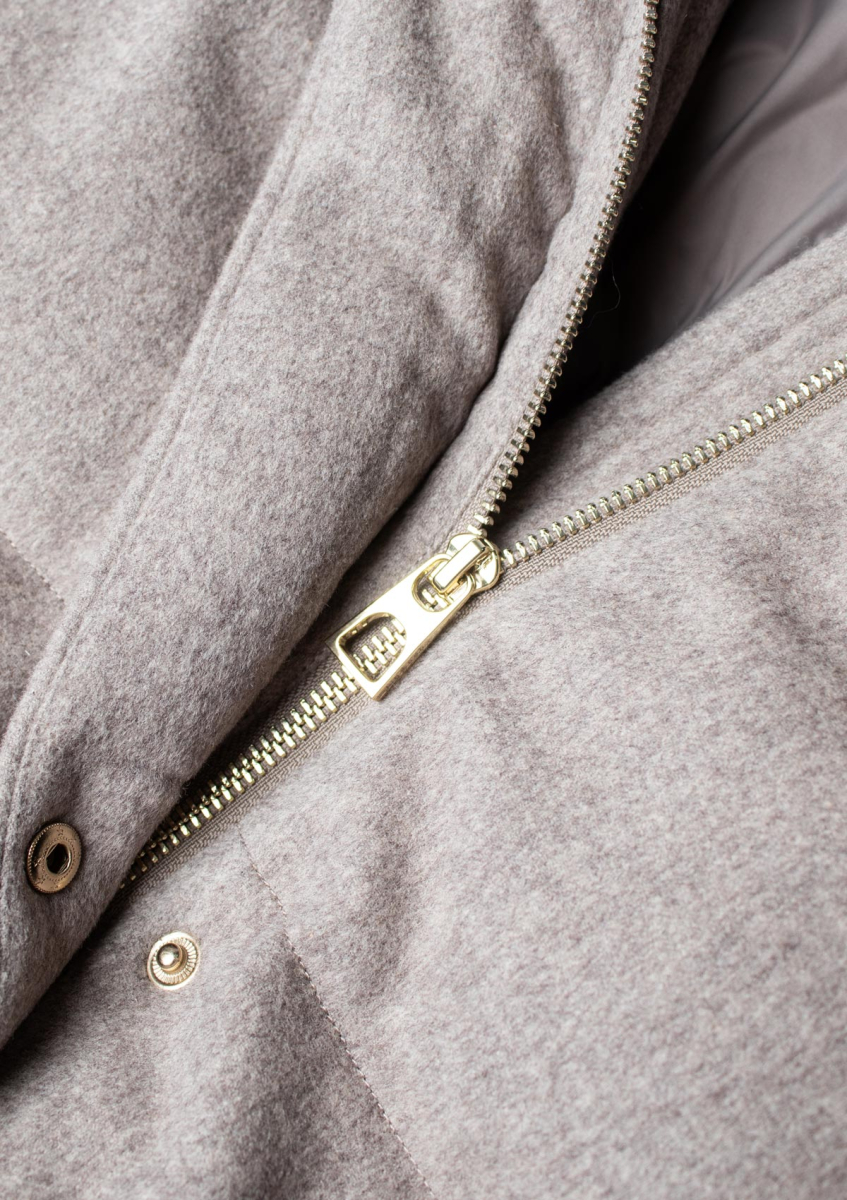 Пуховик из шерсти LAPLANDIA, цвет: бежевый, 3096 купить онлайн