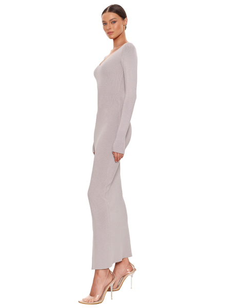 Платье вязаное SODAMODA, цвет: Светло-серый, 12245 купить онлайн