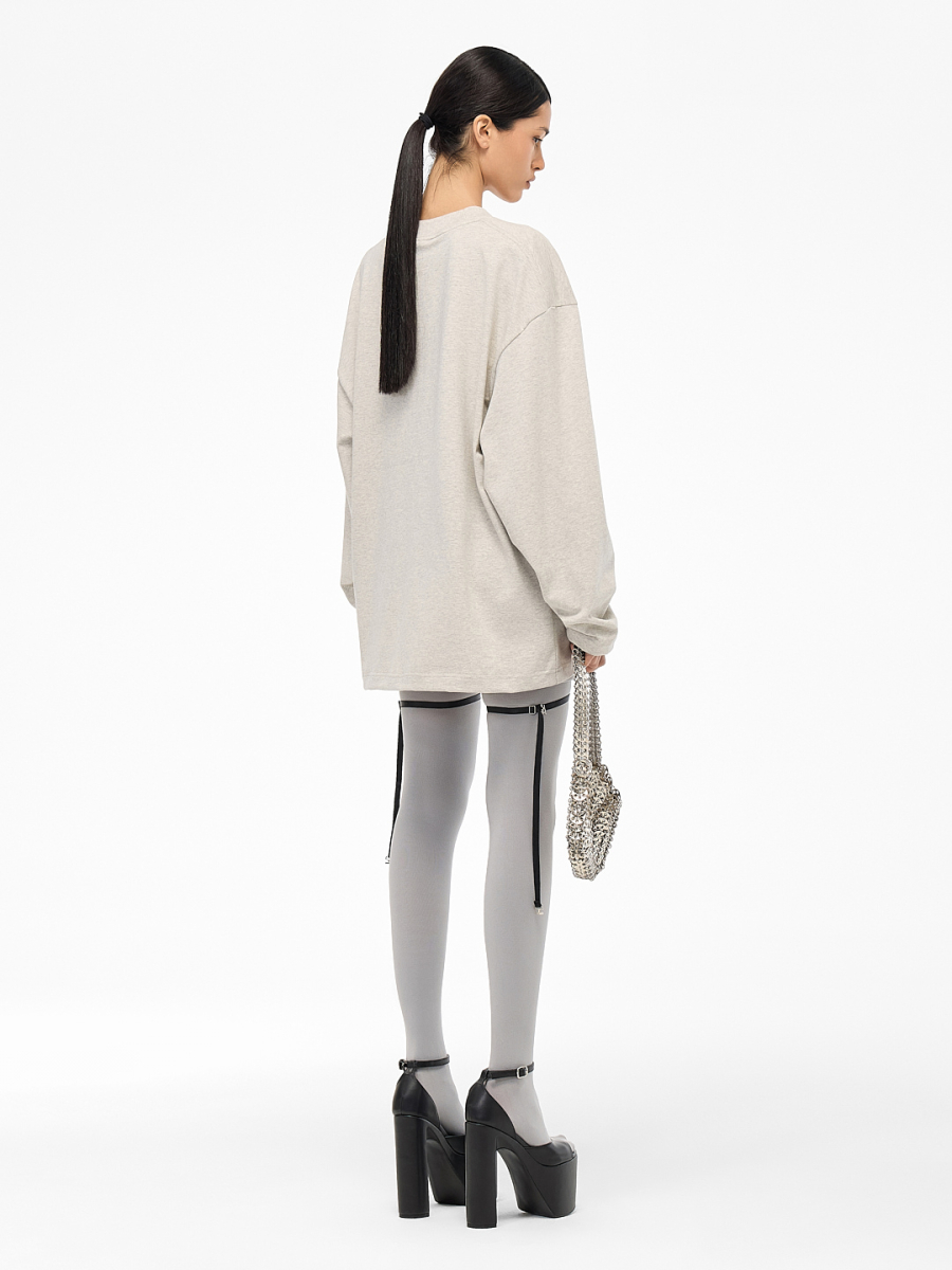 Лонгслив "Провокация" FRHT&OUT OF REACH, цвет: серебристый меланж, LSPRVKSLVMLG купить онлайн