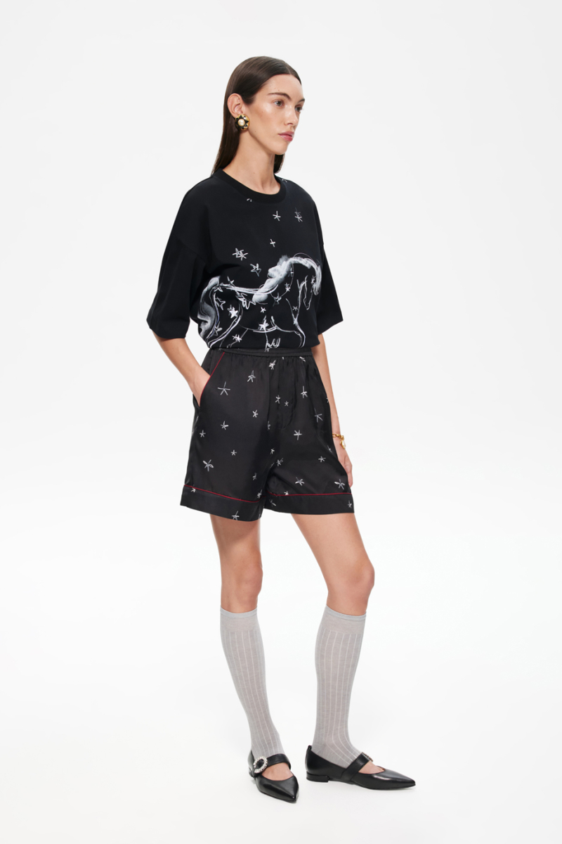 Шорты пижамные с принтом DREAMS BY ALENA AKHMADULLINA, цвет: Черный, 225102090204326/203000 купить онлайн