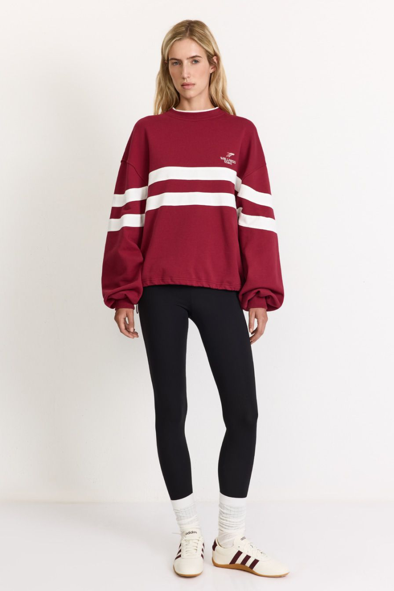 Свитшот из 100% хлопка TOPTOP, цвет: бордовый с принтом, TT.053.17778.331 купить онлайн