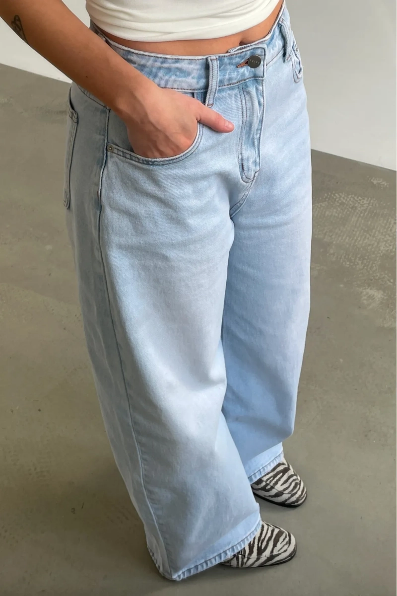 Джинсы свободные Erist store, цвет: голубой, НФ-00003366 купить онлайн