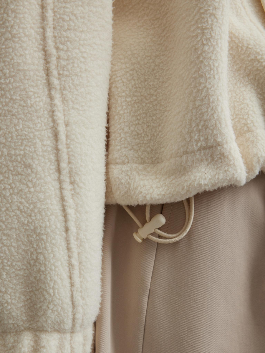 Толстовка из флиса с вышивкой Chaika, цвет: молочный, SS26HO05-01 купить онлайн