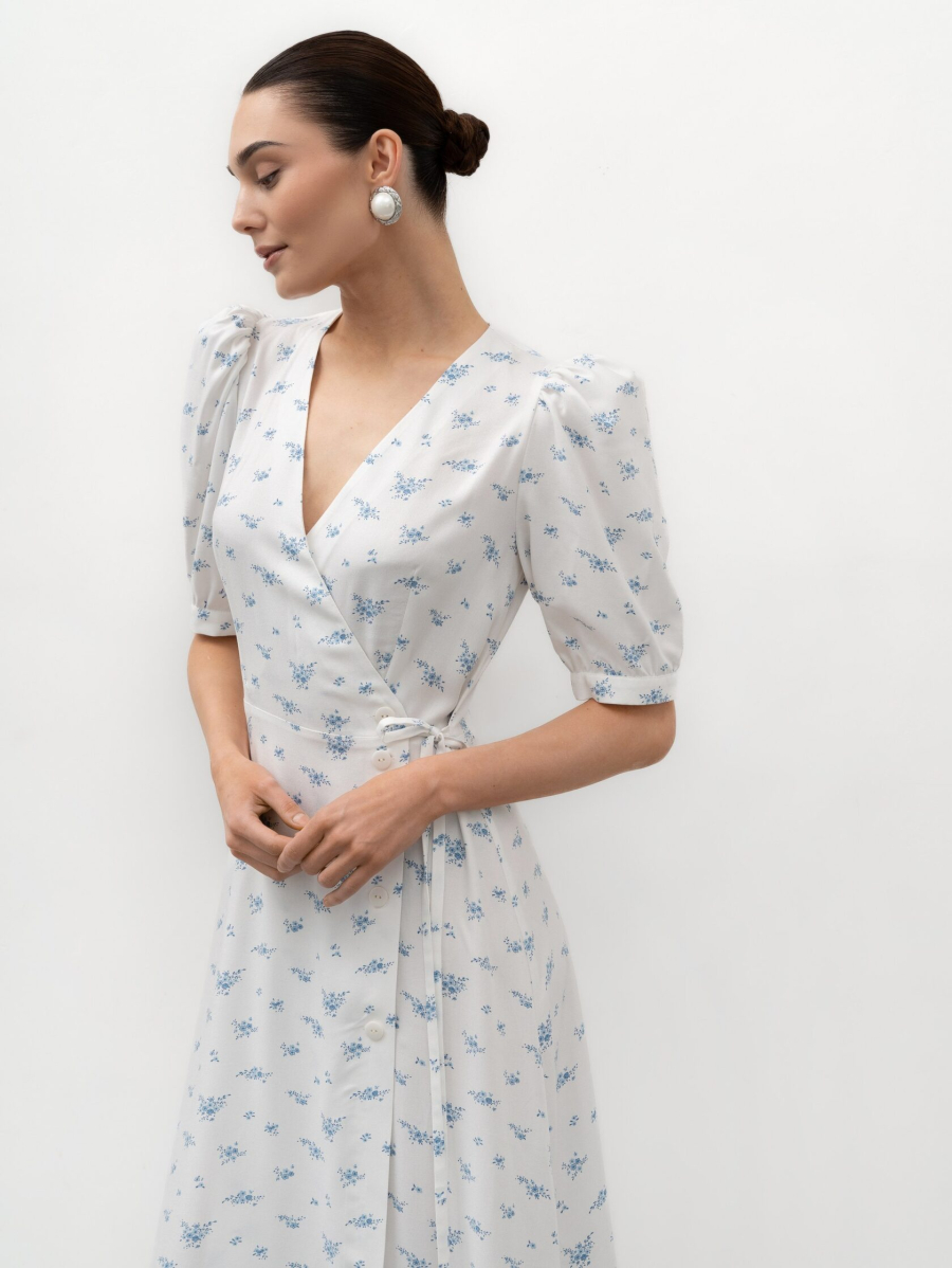 Платье с цветочным принтом TRES, цвет: молочный, НФ-00002756 купить онлайн