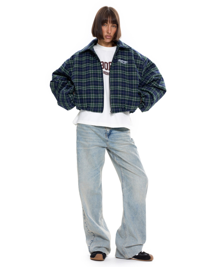 Бомбер в клетку Suborbia, цвет: зеленый, 007026 купить онлайн