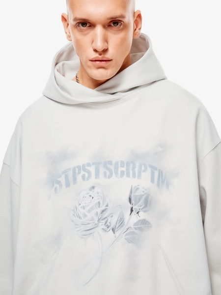 Digital Rose Худи Оверсайз p.p.s., цвет: гипсовый,  купить онлайн