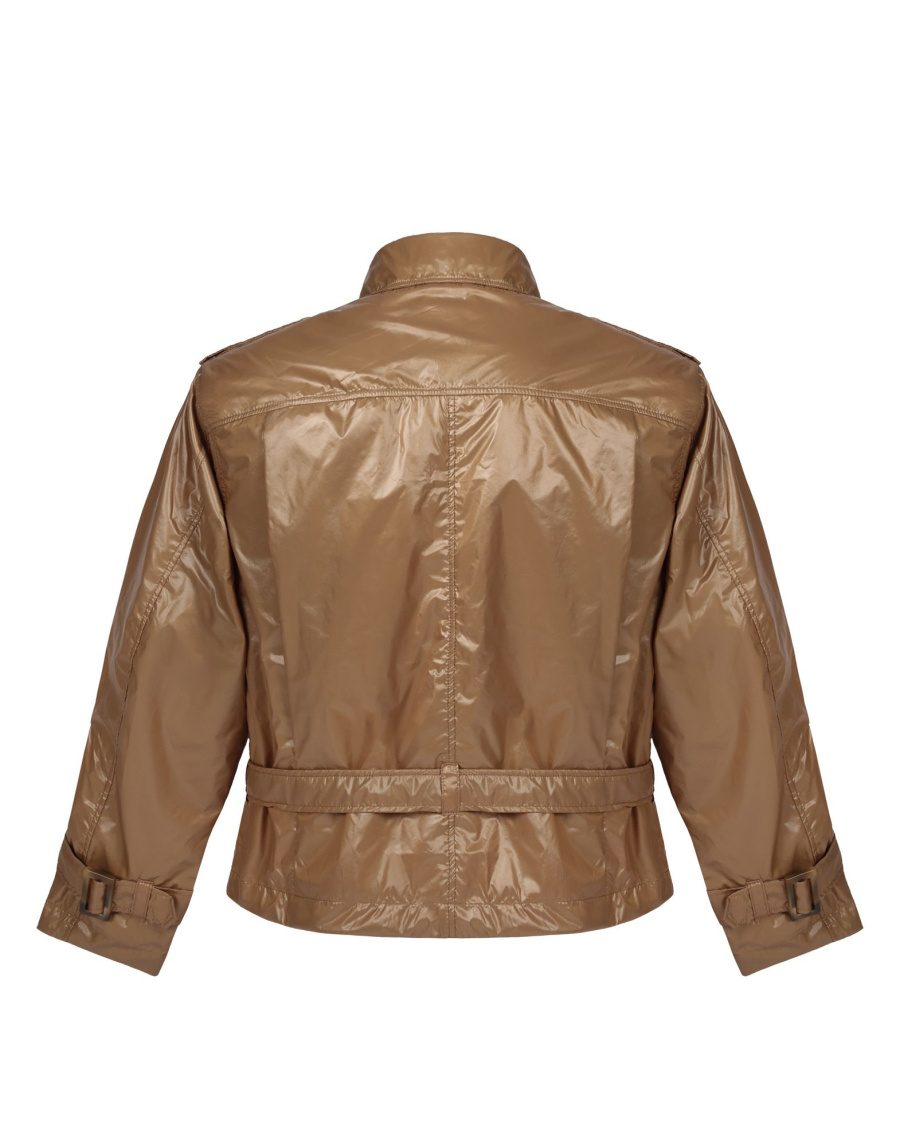 Куртка с глянцевым покрытием SORRY, I’M NOT, цвет: коричневый,  купить онлайн
