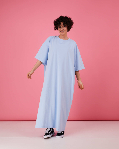 Платье-футболка TABOO, цвет: голубой, DrTh-Sky купить онлайн