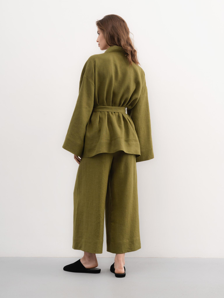 Костюм Annie Pear PURE LINEN, цвет: зеленый  купить онлайн