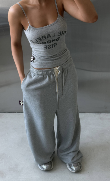 Брюки с гульфиком Label .B, цвет: серый меланж, Pt.11.4.3214GRM купить онлайн