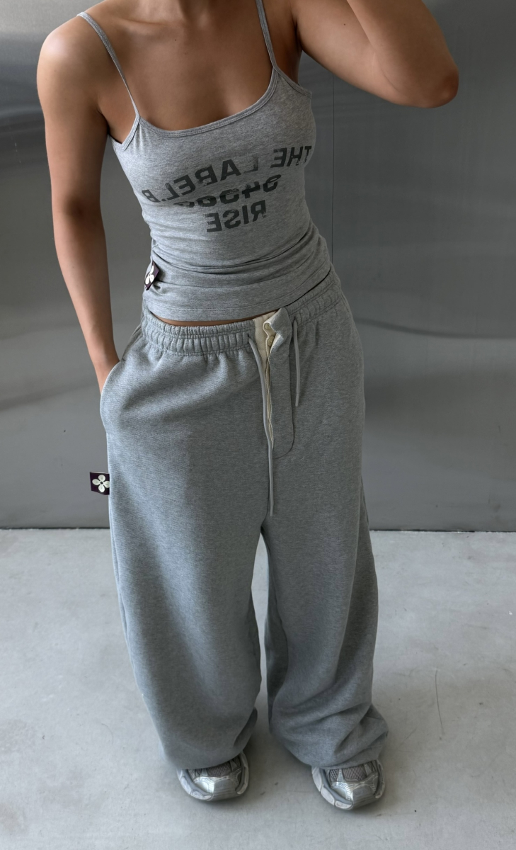 Брюки с гульфиком Label .B, цвет: серый меланж, Pt.11.4.3214GRM купить онлайн