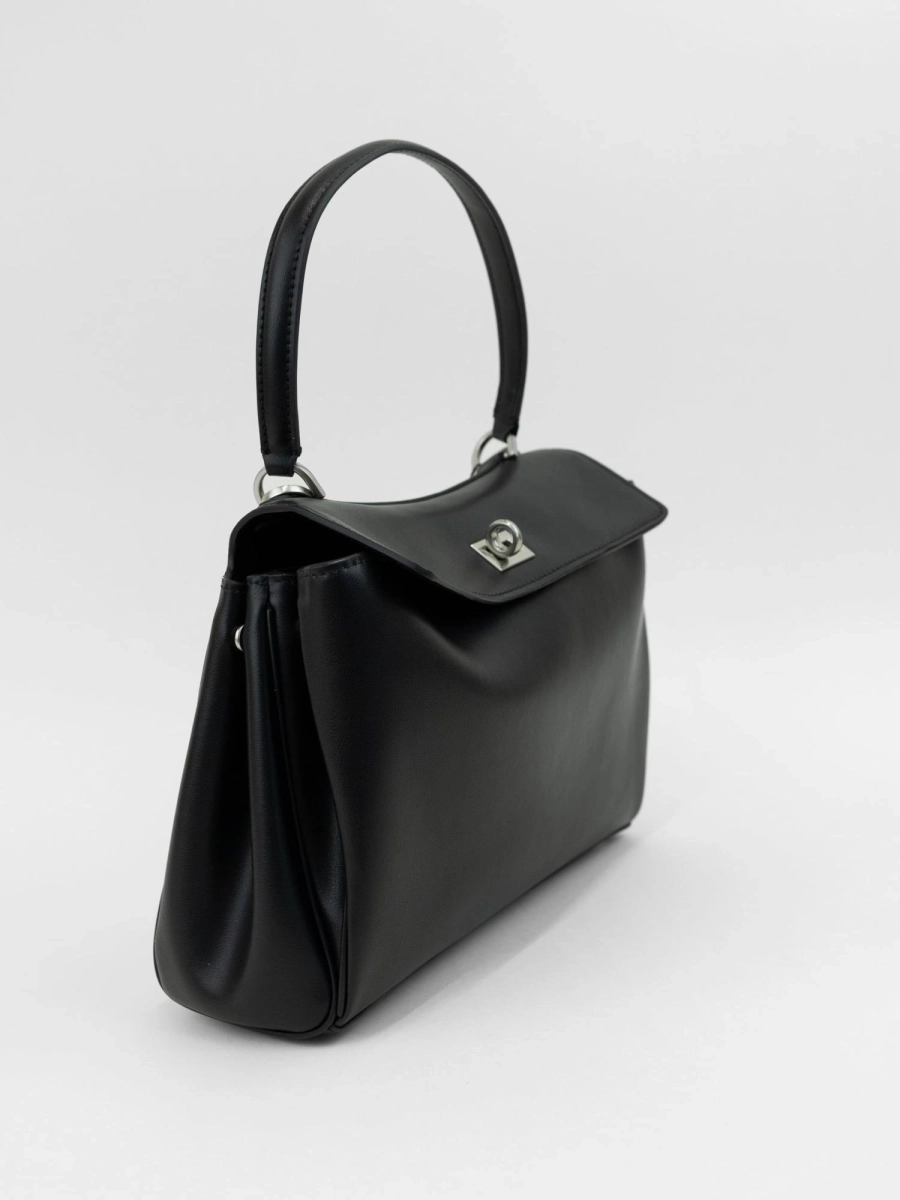 Сумка Сандра маленькая brand salad, цвет: серебристый черный J-704-PHR 7432 купить онлайн