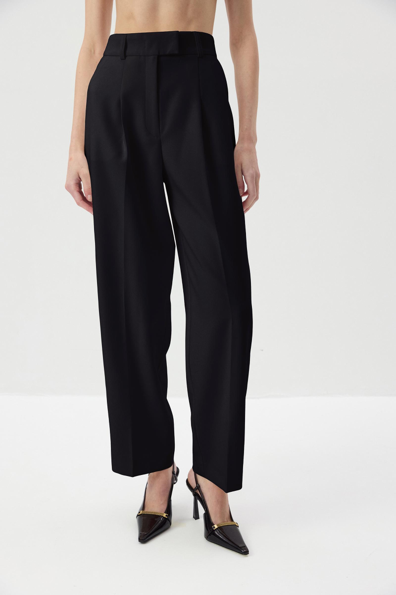 Брюки О-силуэта Charmstore, цвет: Черный, 101-461103-880 купить онлайн