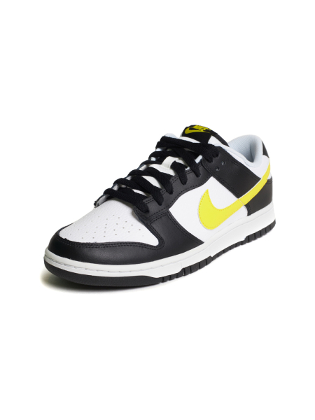 Кроссовки мужские Nike Dunk Low "Black Opti Yellow" NKDADDYS SNEAKERS, цвет: белый FQ2431-001 купить онлайн