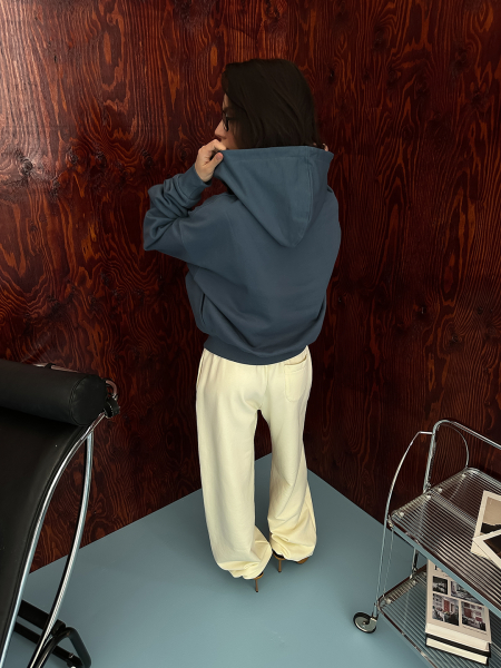 Худи на молнии с принтом MIARTLAND, цвет: синий, НФ-00000817 купить онлайн