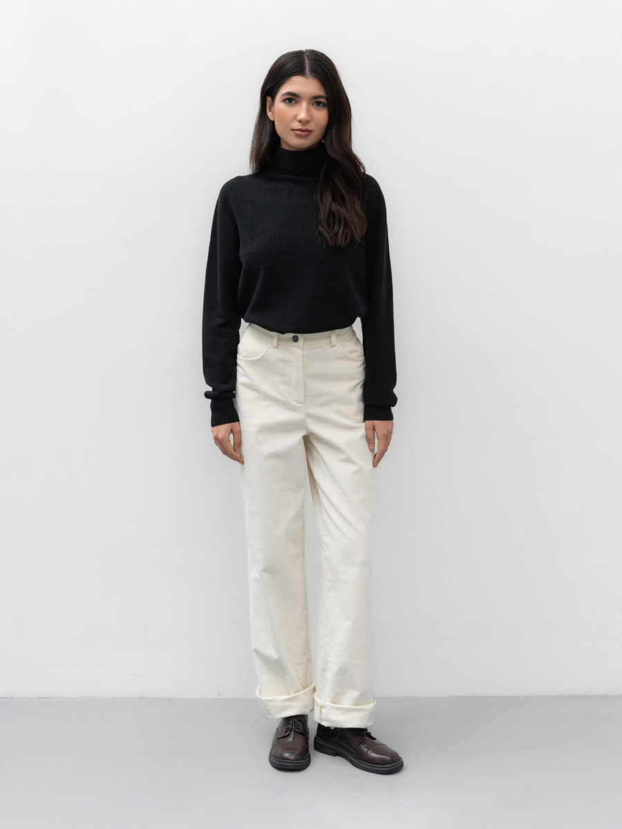 Водолазка из шерсти с кашемиром TRES, цвет: Черный, НФ-00002441 купить онлайн