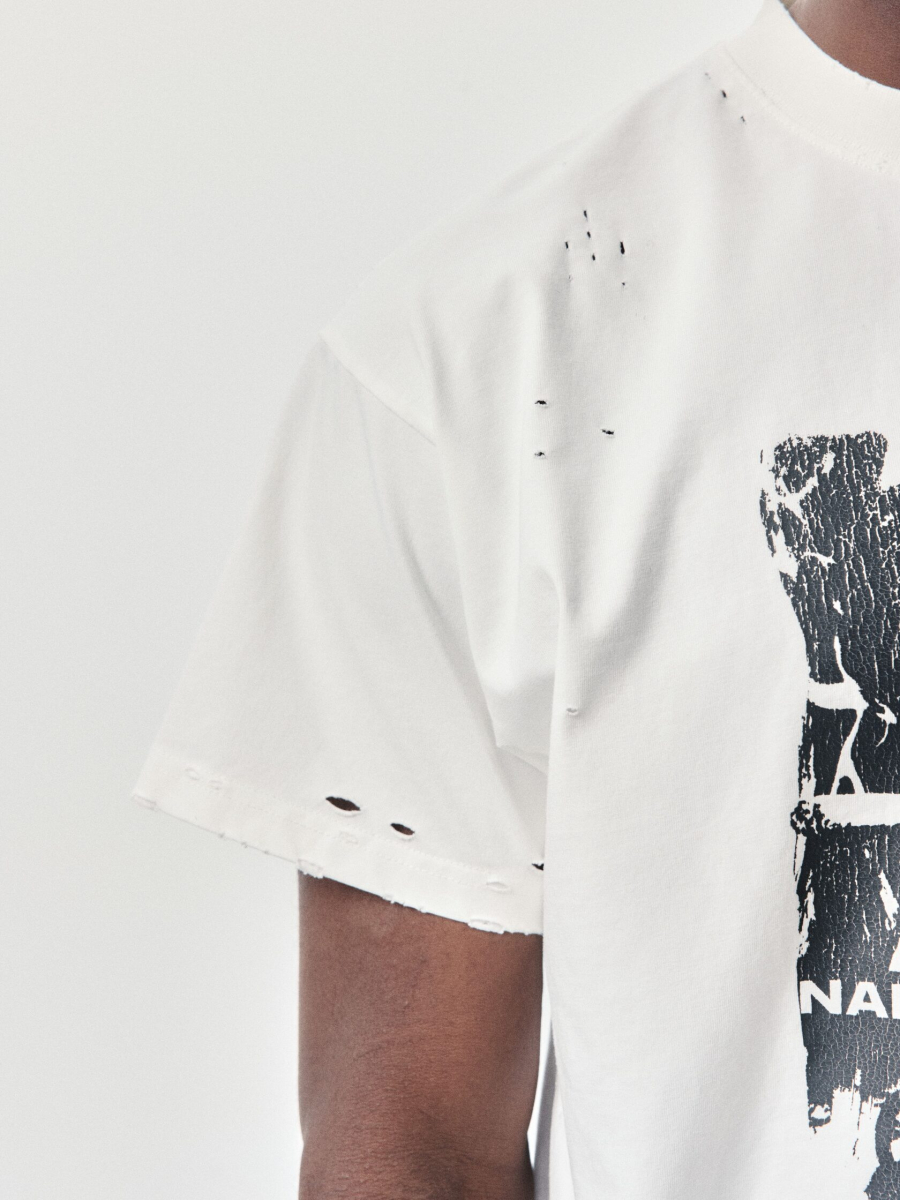 Футболка с принтом NAIPACHE, цвет: белый, 2611004000 купить онлайн