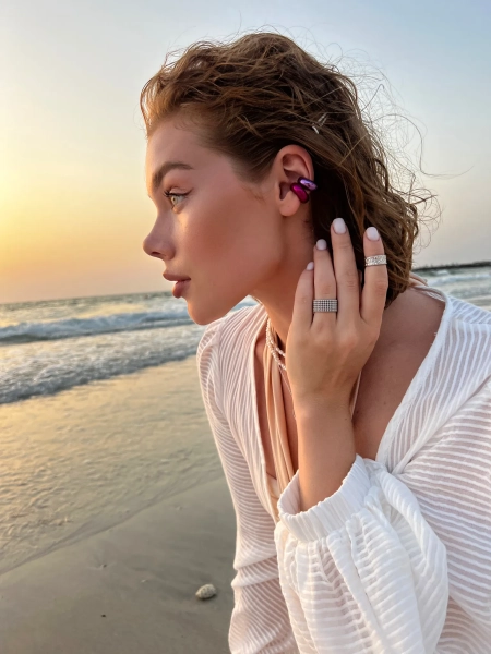Серебряное широкое кольцо "Bubble" SBLESKOM, цвет: серебро, 11474 купить онлайн