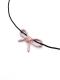 Серебряное колье "Бант" pink SBLESKOM, цвет: серебро, 31793 купить онлайн