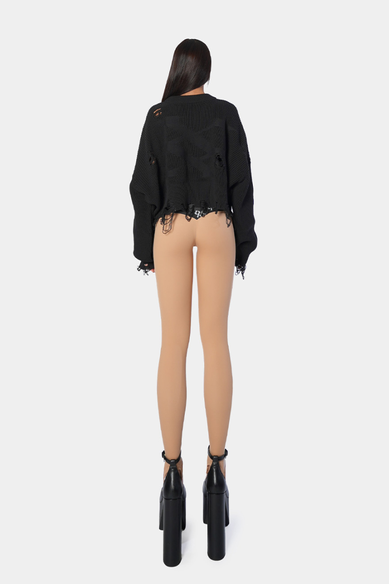Свитер Crop qb A QUICK BUCK, цвет: black,  купить онлайн