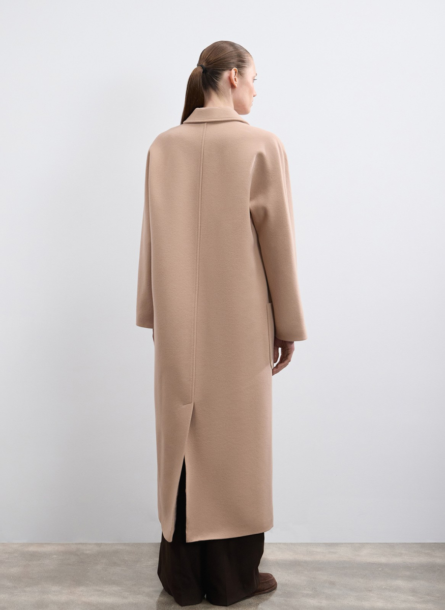 Пальто двубортное из шерсти и кашемира ALL WE NEED, цвет: бежевый, 2602W5112-02 купить онлайн