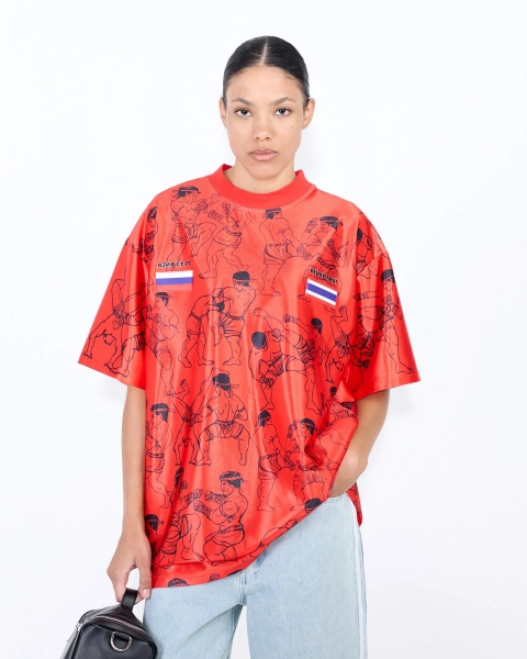 Футболка МУАЙ-ТАЙ ASIA ST 71, цвет: красный, Ast71.tt-Thai-red купить онлайн
