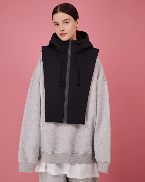 Бомбер с манишкой TABOO, цвет: темно-серый, BrManGrph купить онлайн