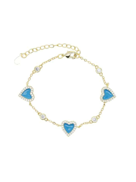 Браслет Hearts Xoxo blue