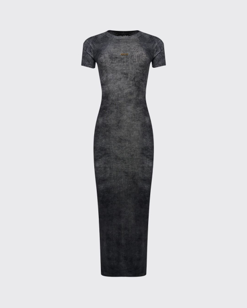 Платье в рубчик длинное ASIA ST 71, цвет: Черный, Ast71.dress-long-black купить онлайн
