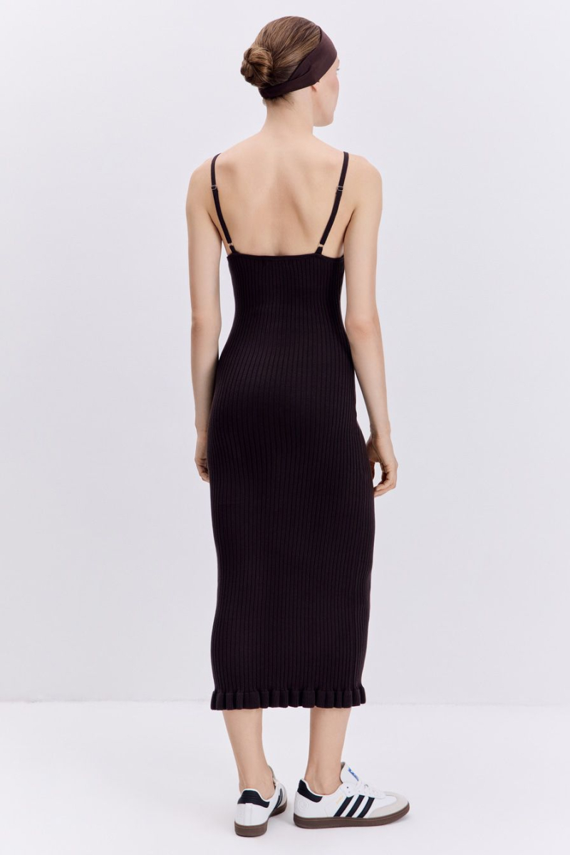Платье из 100% хлопка TOPTOP, цвет: коричневый, TT.012.14875.700 купить онлайн