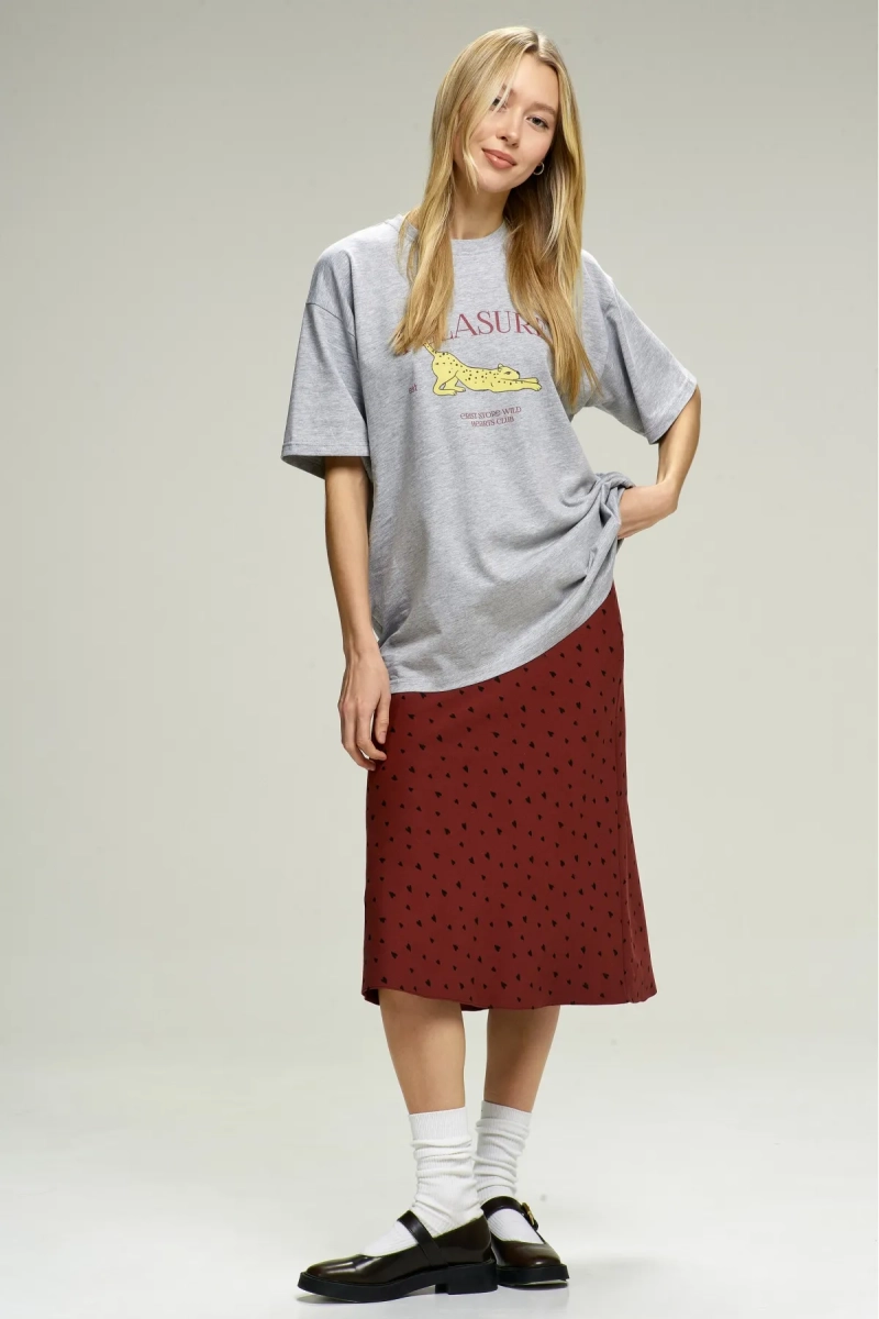 Футболка Pleasure Grey Melange Erist store, цвет: серый, НФ-00002922 купить онлайн