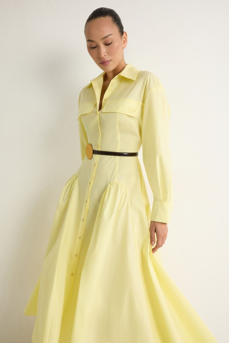 Платье из смесового хлопка TOPTOP, цвет: Желтый, TT.012.18304.200 купить онлайн