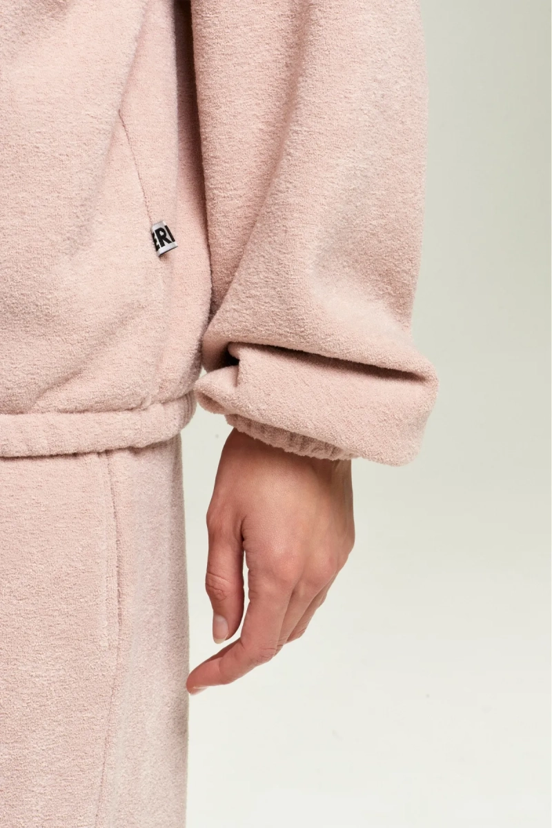 Анорак из плюша с начесом Pink Erist store, цвет: розовый, НФ-00002859 купить онлайн