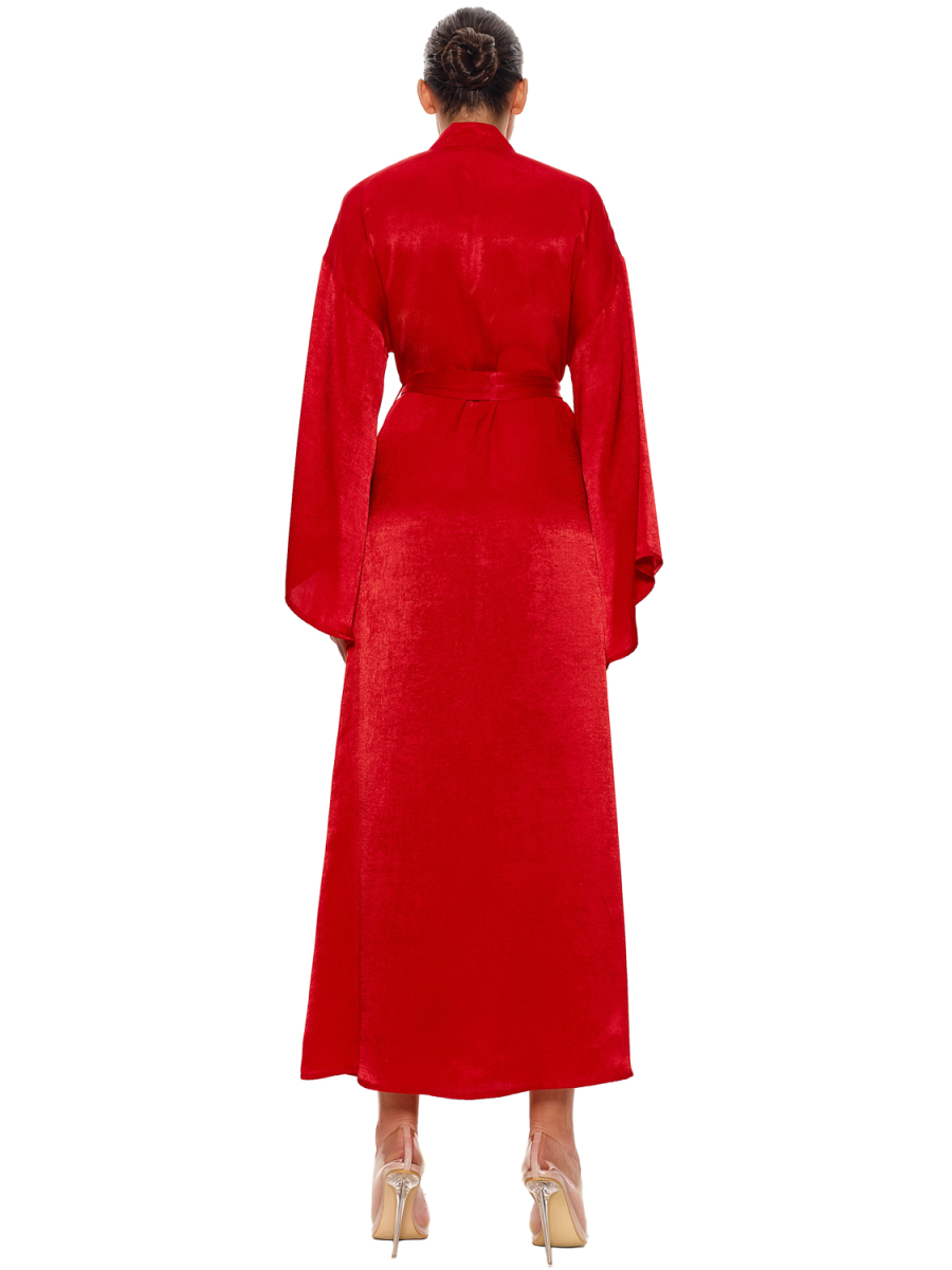 Халат Кимоно (длинный) SODAMODA, цвет: красный, 14379 купить онлайн