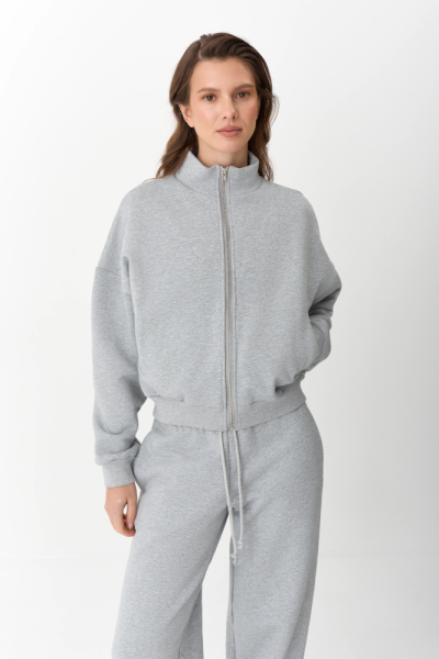 Толстовка на молнии утепленная